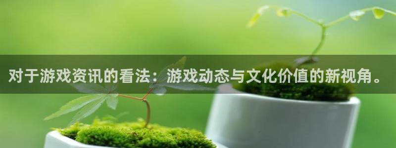 天美娱乐注册开户：对于游戏资讯的看法：游戏动态与文化价值的新